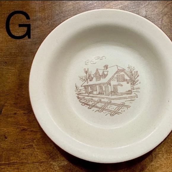 Manoir Va Au Lave-Vaisselle Vintage Rimmed Soup Plates - Picture 4 of 4